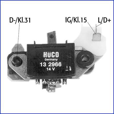 Hitachi 132966 - Регулятор напряжения, генератор autospares.lv