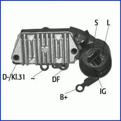 Hitachi 132975 - Регулятор напряжения, генератор autospares.lv