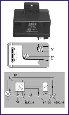 Hitachi 132084 - Реле, система накаливания autospares.lv