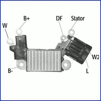 Hitachi 132866 - Регулятор напряжения, генератор autospares.lv