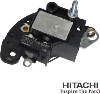 Hitachi 2500797 - Регулятор напряжения, генератор autospares.lv