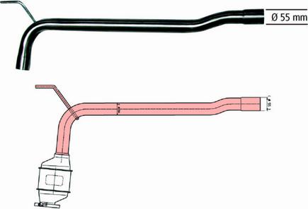 HJS 91 11 1504 - Ремонтная трубка, катализатор autospares.lv