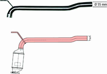 HJS 91 11 1503 - Ремонтная трубка, катализатор autospares.lv