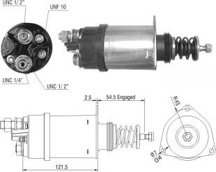 Hoffer 46195 - Тяговое реле, соленоид, стартер autospares.lv