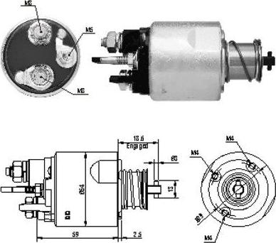 Hoffer 46169 - Тяговое реле, соленоид, стартер autospares.lv