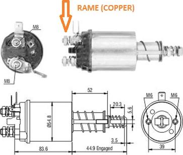 Hoffer 46318 - Тяговое реле, соленоид, стартер autospares.lv