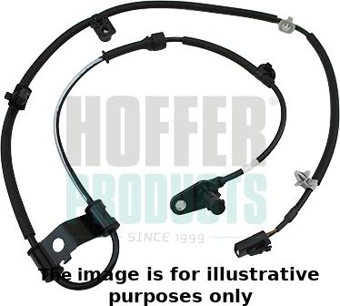 Hoffer 8290847E - Датчик ABS, частота вращения колеса autospares.lv