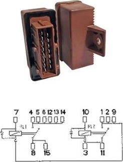 Hoffer 7240109 - Реле, топливный насос autospares.lv