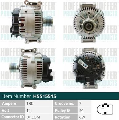 Hoffer H5515515 - Генератор autospares.lv