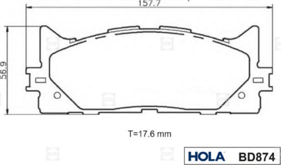 LEXUS PN562H - Тормозные колодки, дисковые, комплект autospares.lv