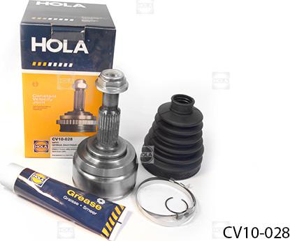 Hola CV10-028 - Шарнирный комплект, ШРУС, приводной вал autospares.lv