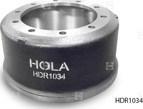 Hola HDR1034 - Тормозной барабан autospares.lv