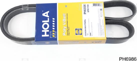 Hola PH6986 - Поликлиновой ремень autospares.lv