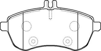 HSB Gold HP9956 - Тормозные колодки, дисковые, комплект autospares.lv