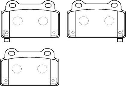 HSB Gold HP9914 - Тормозные колодки, дисковые, комплект autospares.lv