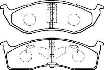 HSB Gold HP9414 - Тормозные колодки, дисковые, комплект autospares.lv