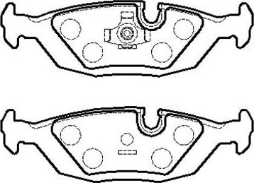 HSB Gold HP9434 - Тормозные колодки, дисковые, комплект autospares.lv