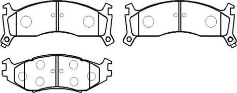 HSB Gold HP9425 - Тормозные колодки, дисковые, комплект autospares.lv