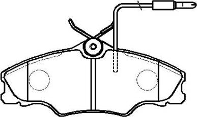 HSB Gold HP9421 - Тормозные колодки, дисковые, комплект autospares.lv