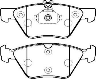 HSB Gold HP9560 - Тормозные колодки, дисковые, комплект autospares.lv