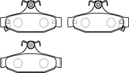 HSB Gold HP9588 - Тормозные колодки, дисковые, комплект autospares.lv