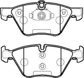 HELLA T1448 - Тормозные колодки, дисковые, комплект autospares.lv