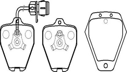 HSB Gold HP9667 - Тормозные колодки, дисковые, комплект autospares.lv