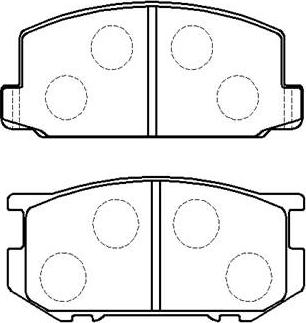 HSB Gold HP9091 - Тормозные колодки, дисковые, комплект autospares.lv