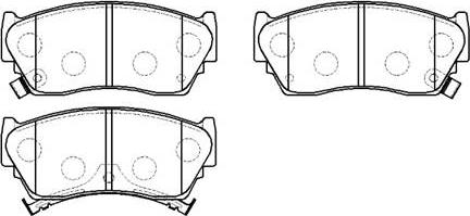 HSB Gold HP9062 - Тормозные колодки, дисковые, комплект autospares.lv