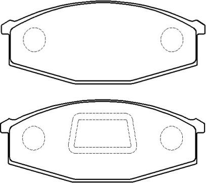 HSB Gold HP9007 - Тормозные колодки, дисковые, комплект autospares.lv