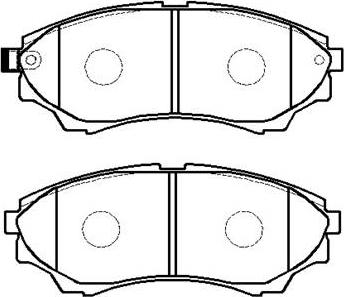 HSB Gold HP9190 - Тормозные колодки, дисковые, комплект autospares.lv