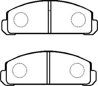 FMSI-VERBAND D0132 - Тормозные колодки, дисковые, комплект autospares.lv