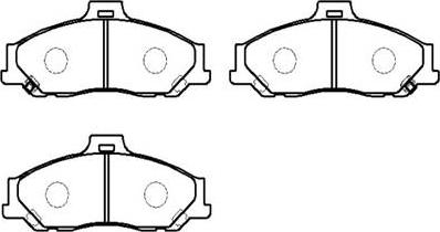 HSB Gold HP9189 - Тормозные колодки, дисковые, комплект autospares.lv