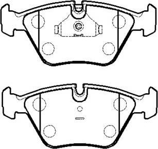 AUTO DELTA DP294 - Тормозные колодки, дисковые, комплект autospares.lv