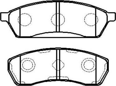 HSB Gold HP9301 - Тормозные колодки, дисковые, комплект autospares.lv