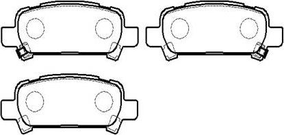 AISIN SN866 - Тормозные колодки, дисковые, комплект autospares.lv