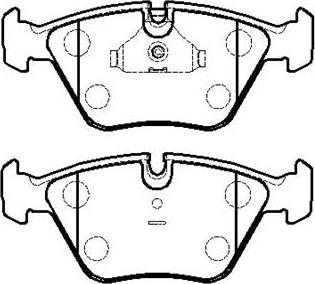 HSB Gold HP9377 - Тормозные колодки, дисковые, комплект autospares.lv