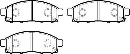 HSB Gold HP9293 - Тормозные колодки, дисковые, комплект autospares.lv