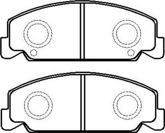 Woking P0823.02 - Тормозные колодки, дисковые, комплект autospares.lv