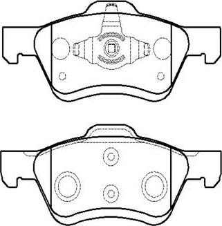 Wagner ZD1047 - Тормозные колодки, дисковые, комплект autospares.lv