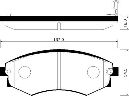 Pemebla JAPPA-S02AF - Тормозные колодки, дисковые, комплект autospares.lv