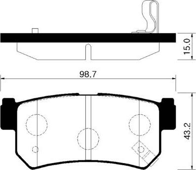 HELLA T1430 - Тормозные колодки, дисковые, комплект autospares.lv