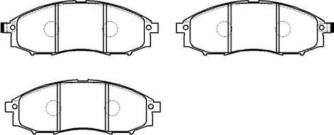 Patron PBP020 - Тормозные колодки, дисковые, комплект autospares.lv