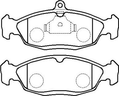 HSB Gold HP5046 - Тормозные колодки, дисковые, комплект autospares.lv