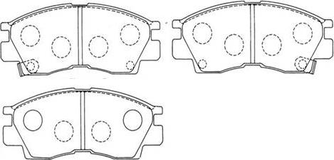 HSB Gold HP5050 - Тормозные колодки, дисковые, комплект autospares.lv