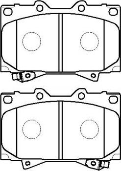 MEC-Diesel 577950 - Тормозные колодки, дисковые, комплект autospares.lv