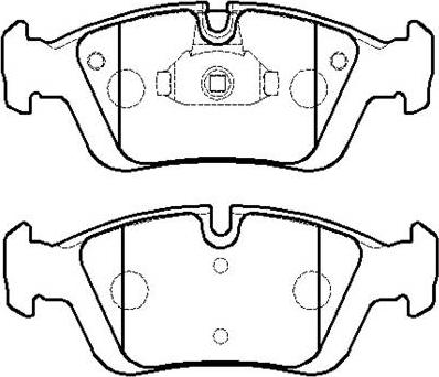 HSB Gold HP5031 - Тормозные колодки, дисковые, комплект autospares.lv