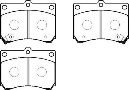 HSB Gold HP5025 - Тормозные колодки, дисковые, комплект autospares.lv