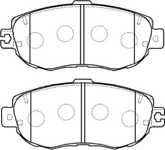 HSB Gold HP5071 - Тормозные колодки, дисковые, комплект autospares.lv