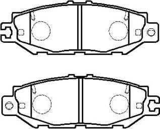 Red Line 27TO055 - Тормозные колодки, дисковые, комплект autospares.lv